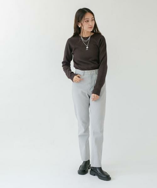 KBF / ケービーエフ Tシャツ | ラグランラインオープンカットソー | 詳細8