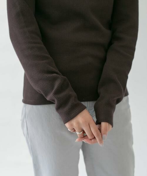 KBF / ケービーエフ Tシャツ | ラグランラインオープンカットソー | 詳細13