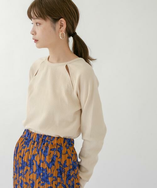 KBF / ケービーエフ Tシャツ | ラグランラインオープンカットソー | 詳細18