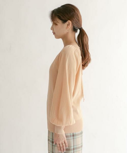 KBF / ケービーエフ ニット・セーター | BACKオープンボリュームスリーブニット | 詳細5
