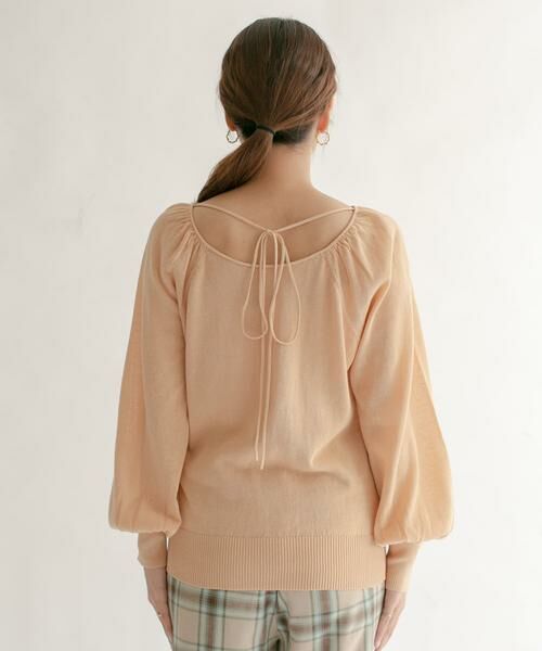 KBF / ケービーエフ ニット・セーター | BACKオープンボリュームスリーブニット | 詳細6