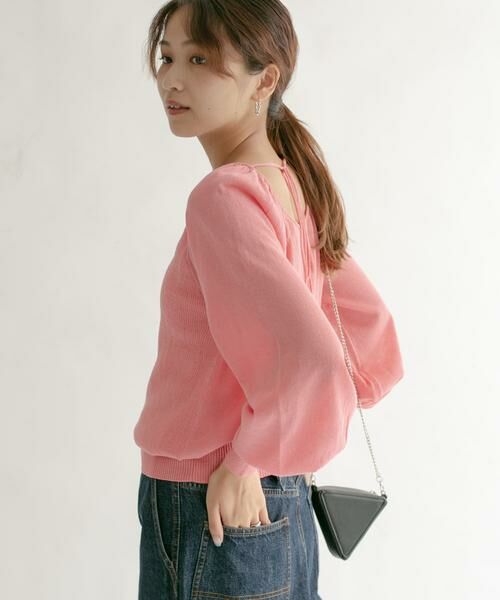 KBF / ケービーエフ ニット・セーター | BACKオープンボリュームスリーブニット | 詳細9