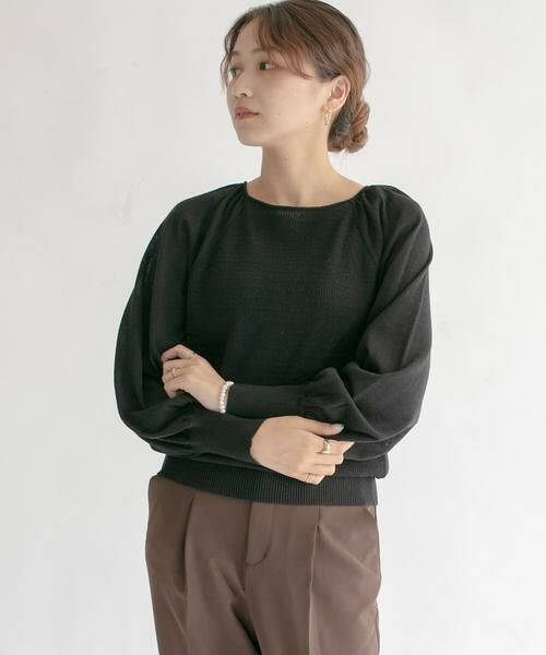 KBF / ケービーエフ ニット・セーター | BACKオープンボリュームスリーブニット | 詳細17