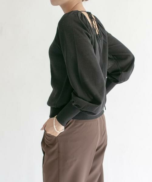 KBF / ケービーエフ ニット・セーター | BACKオープンボリュームスリーブニット | 詳細18