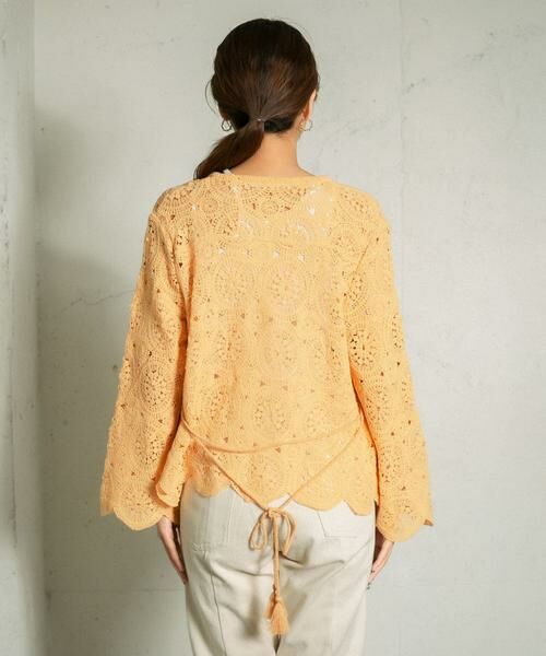 KBF / ケービーエフ カーディガン・ボレロ | アイレットサークルレースカーディガン | 詳細10
