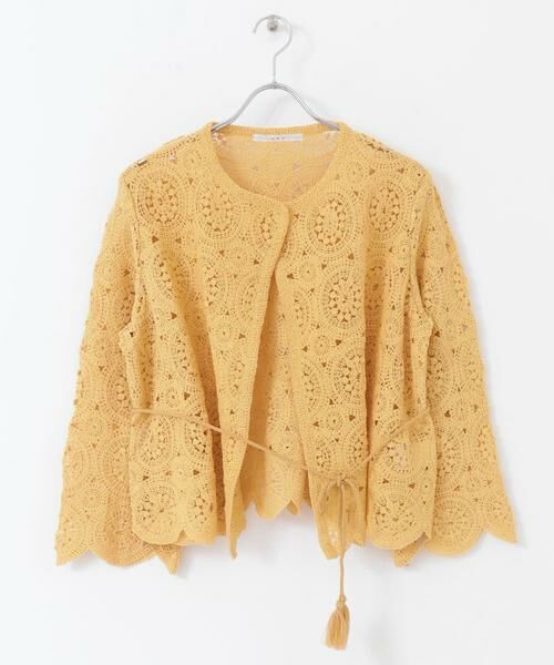 KBF / ケービーエフ カーディガン・ボレロ | アイレットサークルレースカーディガン | 詳細11