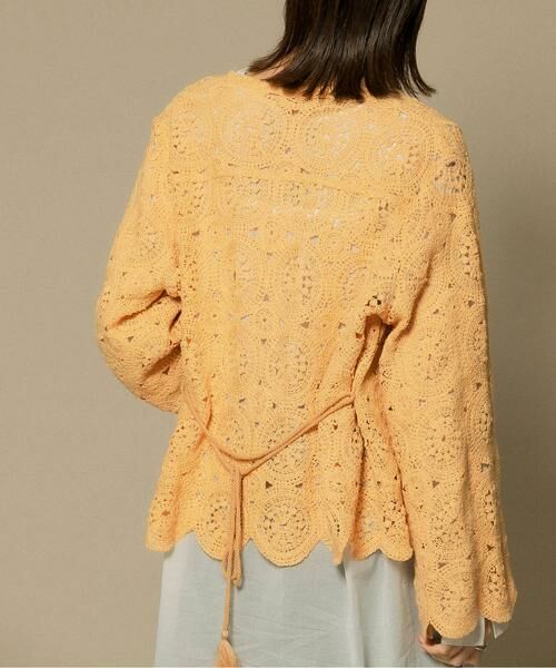 KBF / ケービーエフ カーディガン・ボレロ | アイレットサークルレースカーディガン | 詳細2