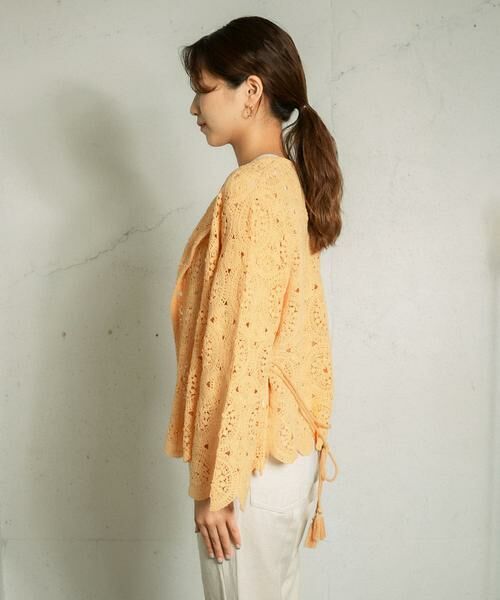 KBF / ケービーエフ カーディガン・ボレロ | アイレットサークルレースカーディガン | 詳細9