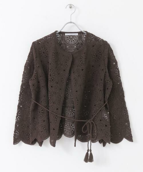 KBF / ケービーエフ カーディガン・ボレロ | アイレットサークルレースカーディガン | 詳細22