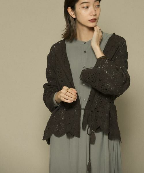 KBF / ケービーエフ カーディガン・ボレロ | アイレットサークルレースカーディガン | 詳細15
