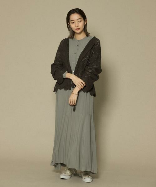 KBF / ケービーエフ カーディガン・ボレロ | アイレットサークルレースカーディガン | 詳細16