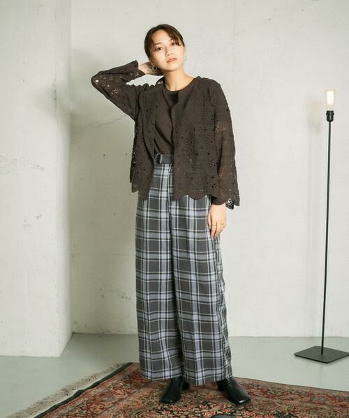 KBF / ケービーエフ カーディガン・ボレロ | アイレットサークルレースカーディガン | 詳細21