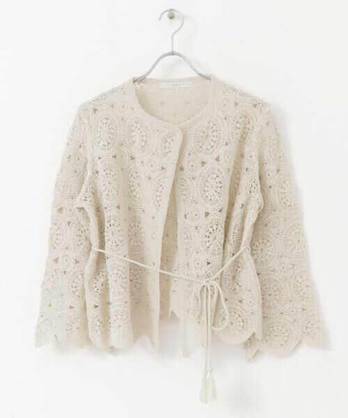KBF / ケービーエフ カーディガン・ボレロ | アイレットサークルレースカーディガン | 詳細29