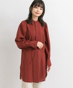 KBF / ケービーエフ シャツ・ブラウス | バンドカラーボリュームスリーブシャツ