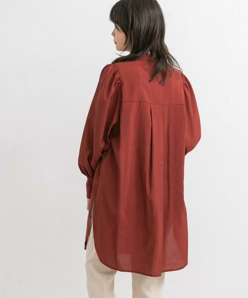 KBF / ケービーエフ シャツ・ブラウス | バンドカラーボリュームスリーブシャツ | 詳細3