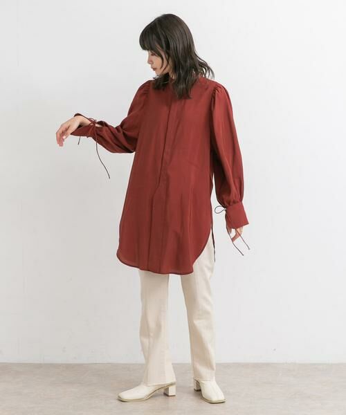 KBF / ケービーエフ シャツ・ブラウス | バンドカラーボリュームスリーブシャツ | 詳細5