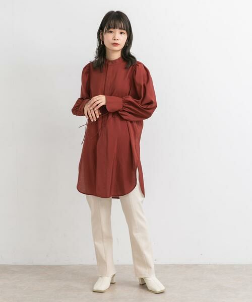 KBF / ケービーエフ シャツ・ブラウス | バンドカラーボリュームスリーブシャツ | 詳細6