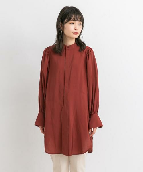 KBF / ケービーエフ シャツ・ブラウス | バンドカラーボリュームスリーブシャツ | 詳細7