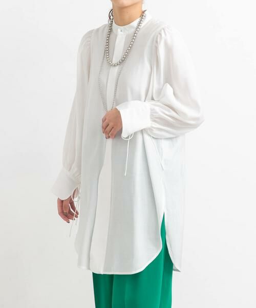 KBF / ケービーエフ シャツ・ブラウス | バンドカラーボリュームスリーブシャツ | 詳細18