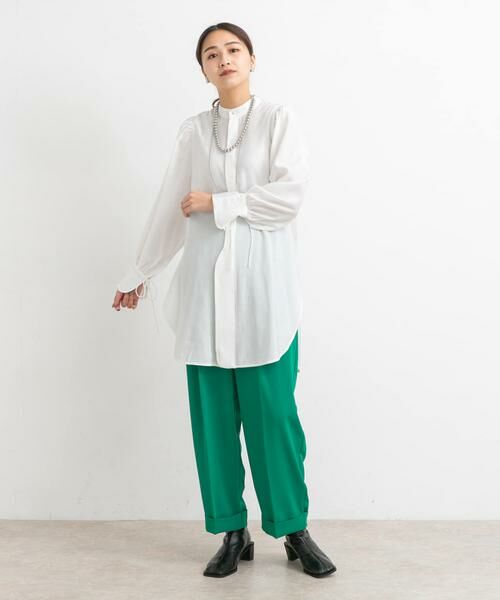 KBF / ケービーエフ シャツ・ブラウス | バンドカラーボリュームスリーブシャツ | 詳細19