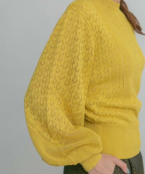 KBF / ケービーエフ ニット・セーター | ボリュームスリーブパターン編みニット | 詳細13