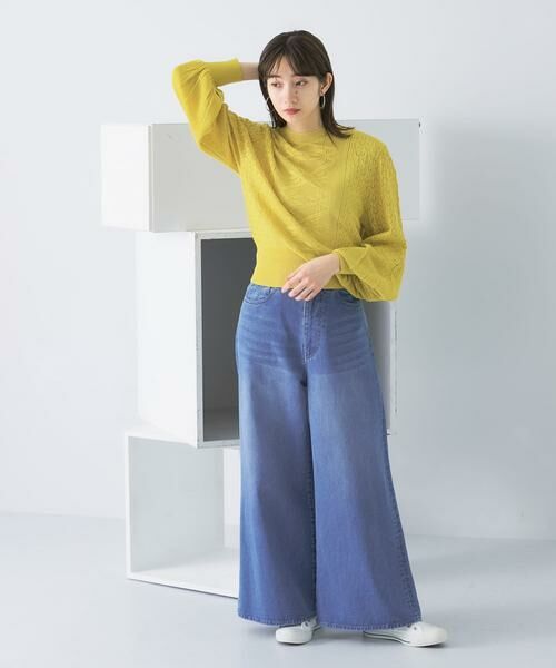 KBF / ケービーエフ ニット・セーター | ボリュームスリーブパターン編みニット | 詳細5