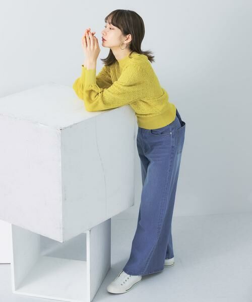 KBF / ケービーエフ ニット・セーター | ボリュームスリーブパターン編みニット | 詳細6