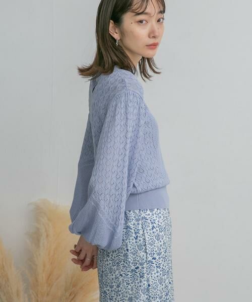 KBF / ケービーエフ ニット・セーター | ボリュームスリーブパターン編みニット | 詳細21