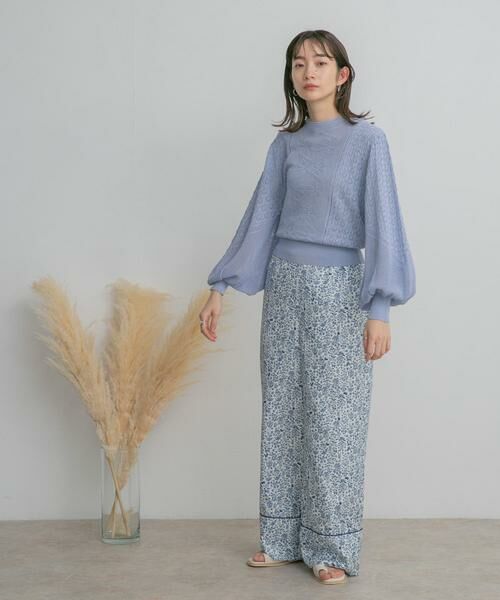 KBF / ケービーエフ ニット・セーター | ボリュームスリーブパターン編みニット | 詳細23