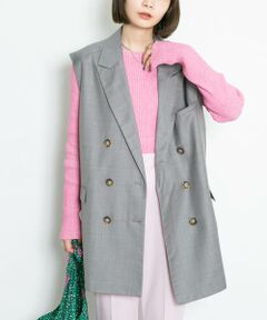 KBF / ケービーエフ ニット・セーター | メランジリブクルーネックニット