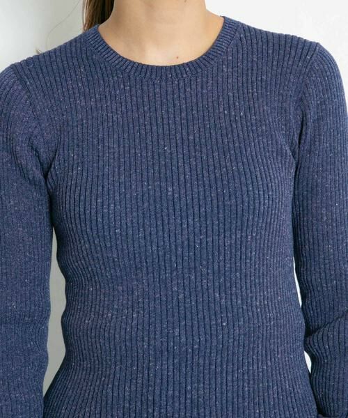 KBF / ケービーエフ ニット・セーター | メランジリブクルーネックニット | 詳細10