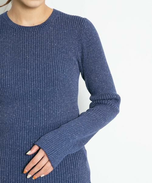 KBF / ケービーエフ ニット・セーター | メランジリブクルーネックニット | 詳細11