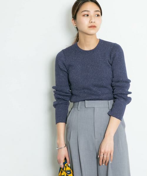 KBF / ケービーエフ ニット・セーター | メランジリブクルーネックニット | 詳細2