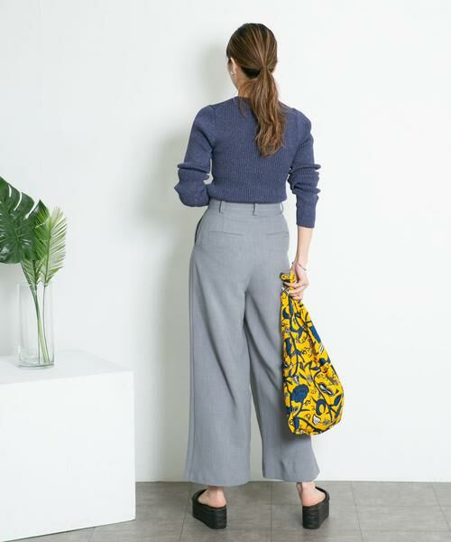 KBF / ケービーエフ ニット・セーター | メランジリブクルーネックニット | 詳細6