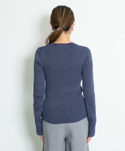 KBF / ケービーエフ ニット・セーター | メランジリブクルーネックニット | 詳細9