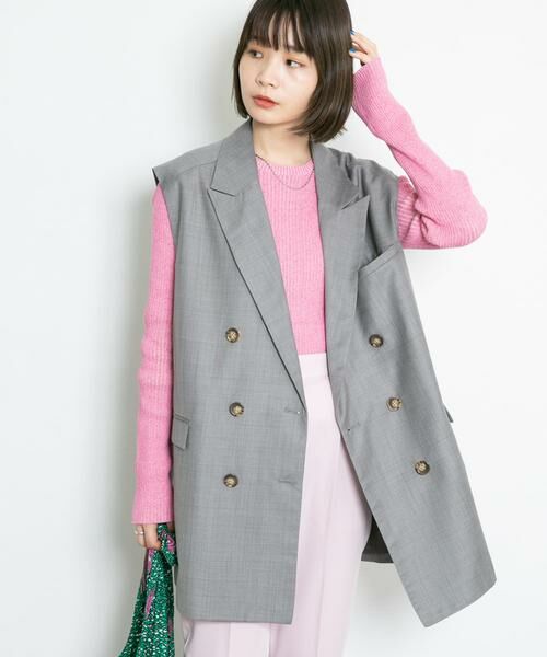 KBF / ケービーエフ ニット・セーター | メランジリブクルーネックニット | 詳細15