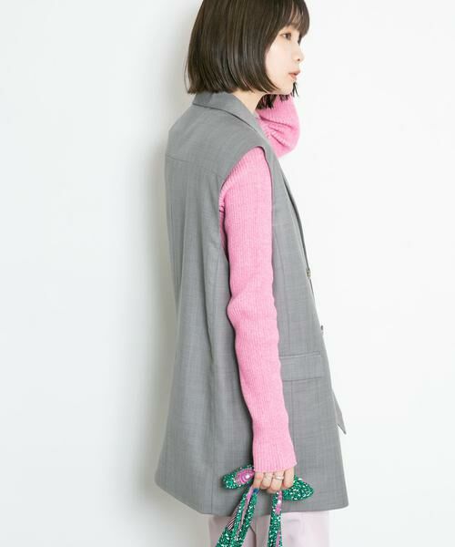 KBF / ケービーエフ ニット・セーター | メランジリブクルーネックニット | 詳細16