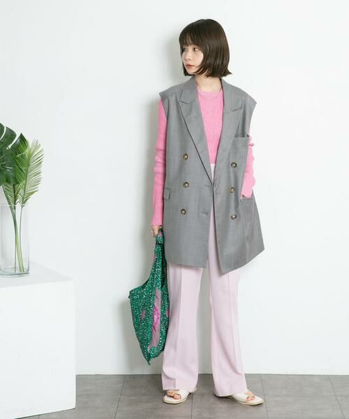 KBF / ケービーエフ ニット・セーター | メランジリブクルーネックニット | 詳細17