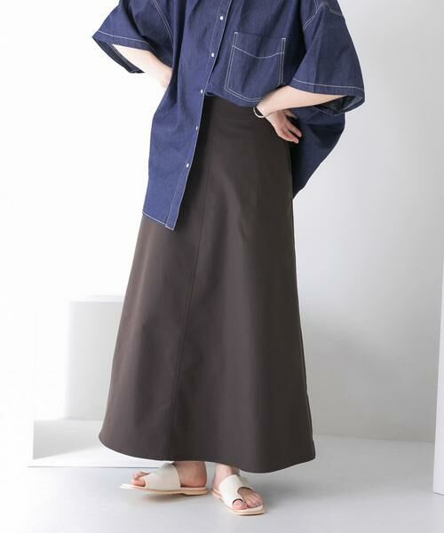 KBF / ケービーエフ スカート | ツイルフレアロングスカート | 詳細22