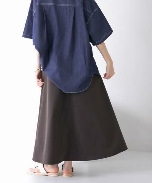 KBF / ケービーエフ スカート | ツイルフレアロングスカート | 詳細23