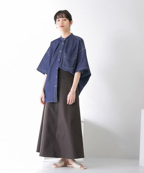 KBF / ケービーエフ スカート | ツイルフレアロングスカート | 詳細24