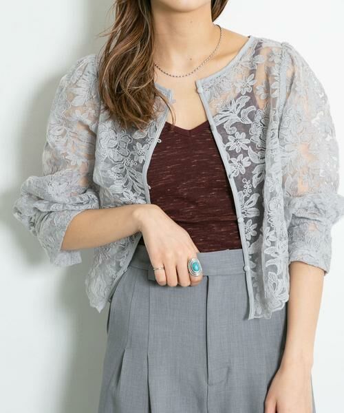 KBF / ケービーエフ キャミソール・チューブトップ | メランジクロップドキャミソール | 詳細1