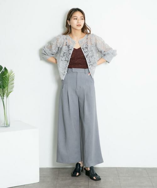 KBF / ケービーエフ キャミソール・チューブトップ | メランジクロップドキャミソール | 詳細2