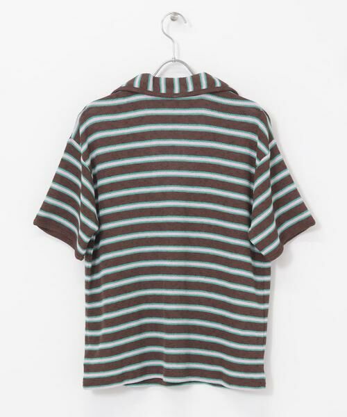 KBF / ケービーエフ Tシャツ | Vネックボーダープルオーバー | 詳細18