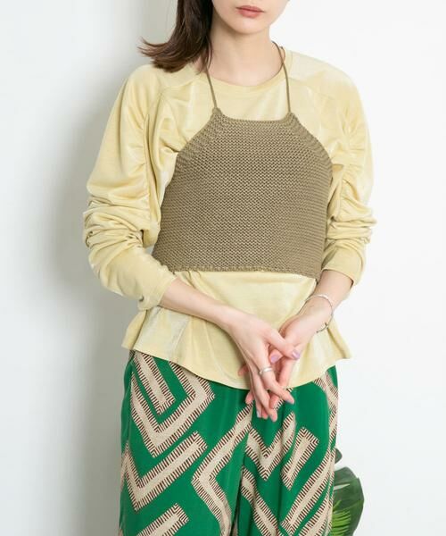 KBF / ケービーエフ ニット・セーター | ガーター編みホルターニット | 詳細1