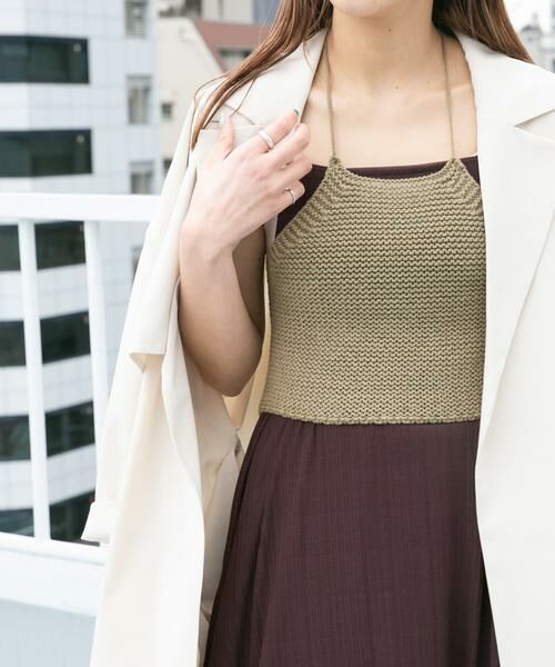 KBF / ケービーエフ ニット・セーター | ガーター編みホルターニット | 詳細4