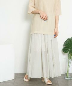 KBF / ケービーエフ スカート | シアーボリュームフレアスカート