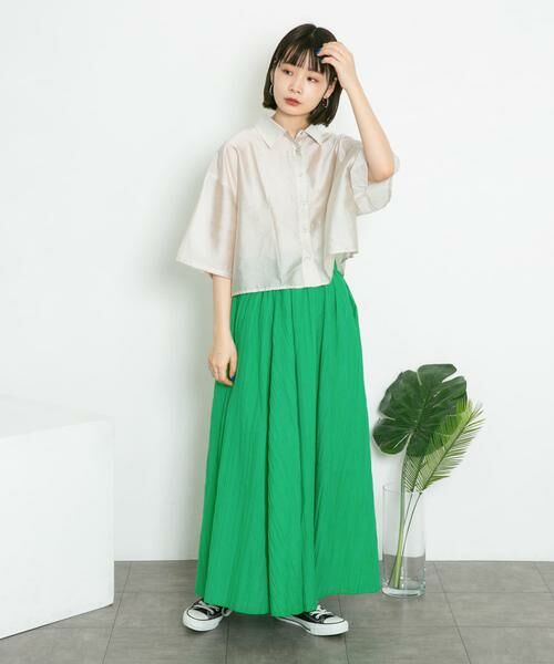 KBF / ケービーエフ スカート | シアーボリュームフレアスカート | 詳細5