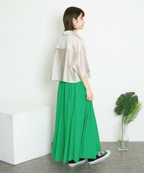 KBF / ケービーエフ スカート | シアーボリュームフレアスカート | 詳細6