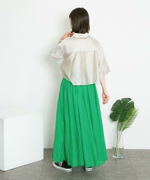 KBF / ケービーエフ スカート | シアーボリュームフレアスカート | 詳細7